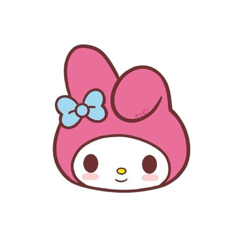 my melody Easy My Melody Drawing, Sanrio Icons My Melody, Sanrio Stickers My Melody, My Melody Pumpkin Painting, My Melody Drawing Easy, Mymelody Drawing, My Melody Stickers Printable, Sanrio My Melody Icon, Sanrio Chibi