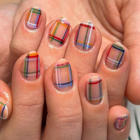 15 Plaid Nail Designs For Fall 2023, From Subtle Tips To Maximal Art Plaid Nail Ideas, Nail Designs For Fall, Plaid Nail Designs, Plaid Nail Art, Subtle Nail Art, Rainbow Nails Design, Designs For Short Nails, Plaid Nails, Subtle Nails