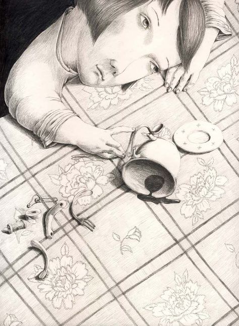 Joanna Concejo | ArtisticMoods.com Art Bizarre, Naive Illustration, Art Corner, Inspirational Art, Drawing Tutorials, Childrens Illustrations, Children's Book Illustration, Painting Illustration, Pencil Art