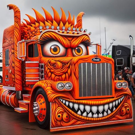 Monster Truck Art, Monster Jam Trucks Pictures, Art Deco Car, Concept Cars Vintage, Megladon Monster Truck, Big Monster Trucks, Bigfoot Monster Truck, Luxury Motorhomes, Eagle Pictures