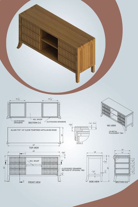 CAD Shop Drawings, Woodwork, CAD Drafting, Woodworking, Office Woodwork, Furniture, Manufacturing, Cabinet, Cabinet drawing, cabinet design Furniture Details Drawing, Woodwork Shop, Drawing Furniture, Interior Design Help, Furniture Design Sketches, Interior Design Student, Drawing Interior, Kitchen Layout Plans, Interior Design Drawings