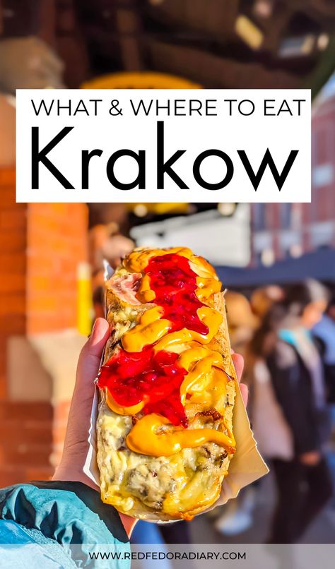 Where to eat in Krakow? This best Krakow restaurants guide for Polish cuisine also includes best cafes and bars in Krakow for a fun night out | Krakow travel | Poland travel | Krakow Poland | restaurants in Krakow | cafes in Krakow | bars in Krakow | Krakow nightlife | Polish food | food to eat in Poland | Krakow food restaurants | best restaurants in Krakow Krakow Food Guide, Where To Eat In Krakow, Krakow Nightlife, Krakow Restaurants, Krakow Food, Krakow Poland Travel, Krakow Summer, Krakow Travel, Poland Krakow