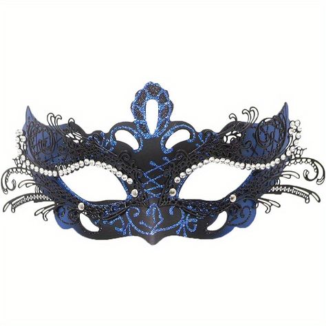 Faster shipping. Better service Butterfly Masquerade Mask, Blue Masquerade Mask, Couples Masquerade Masks, Masquerade Party Decorations, Rhinestone Halloween, Masquerade Ball Mask, Prom Costume, Ball Mask, Mask Types