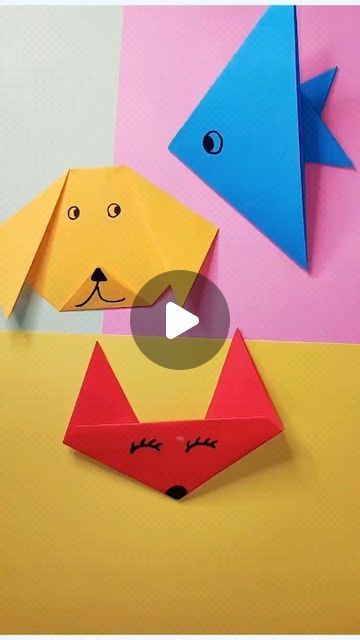 Origami Day, Paper Animal Crafts, Easy Origami For Kids, Fun Animals, Cd Crafts, Paper Craft Ideas, Origami Paper Art, Kids Crafting, Origami Animals