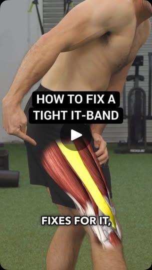 It Band Stretches Knee Pain, Stretches For It Band, Tfl Muscle, Yoga Drills, It Band Exercises, Knee Injury Workout, It Band Pain, Tight It Band, Foam Roller Stretches