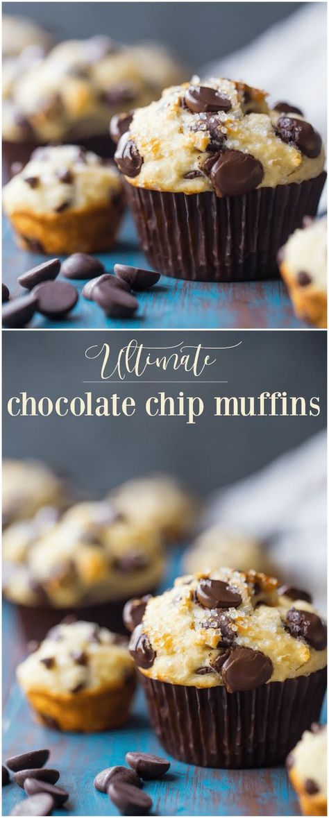 Chocolate Chip Muffins Muffins Easy Recipe, Chips Ideas, Mini Chocolate Chip Muffins, Recipes Easy Quick, Breakfast Recipes Easy Quick, Muffins Easy, Homemade Chocolate Chips, Brunch Food, Chocolate Dessert Recipes