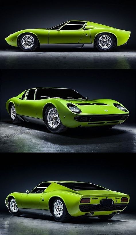 Auto Vintage, Vintage Sports Cars, Lamborghini Miura, Lamborghini Cars, Cars Vintage, Retro Car, Vw T1, Concept Car Design, Classic Sports Cars