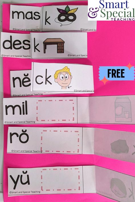 Flip Cards for teaching the Milk Truck Spelling Rule with K and CK Ck Rule Worksheet, Science Of Reading Classroom, Milk Truck, Spelling Rules, Science Of Reading, Free Word, Struggling Readers, Word Sorts, Flip Cards