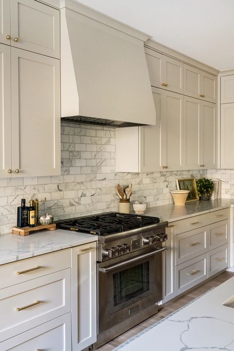 Cohesively Curated | Full Service Interior Design | Lake Forest Park, Washington | Portfolio (Title) Backsplash Ideas Kitchen, Neutral Apartment, Kitchen Hood Ideas, Kitchen Hood Design, Hood Ideas, Cabinets Makeover, Kitchen Vent, Kitchen Hood, Kitchen Backsplash Ideas