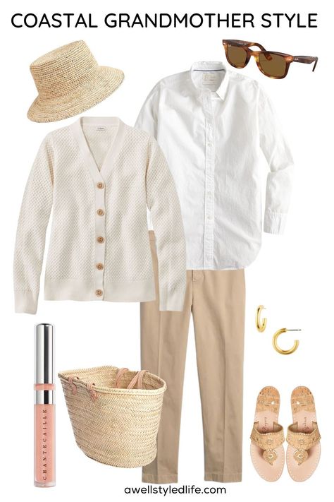 Monday Musings- Coastal Grandmother Style Costal Grandmother Clothes, Coastal Grandmother Chic, Coastal Grandmother Work Outfits, Coastal Grandma Style Clothes, Coastal Grandmother Style Clothing, Coastal Grandma Style Outfits, Coastal Grandmother Outfits Summer, Coastal Grandmother Fashion, French Riviera Style Outfits