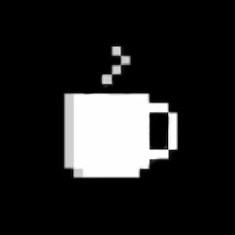 Black Pixel Art, Minecraft Icon, Scene Icons, Pixel Logo, Cafe Icon, Pixel Icons, Piskel Art, Coffee Icon, App Background