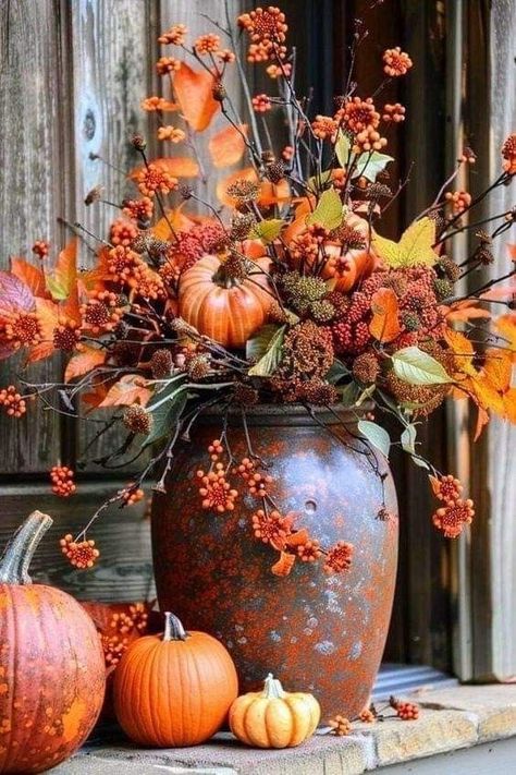 Flower Displays, Fall Centerpieces, Random Products, Fav Products, Fall Table Centerpieces, Multi Sensory, Fall Flower Arrangements, Fall Festivities, Fall Planters