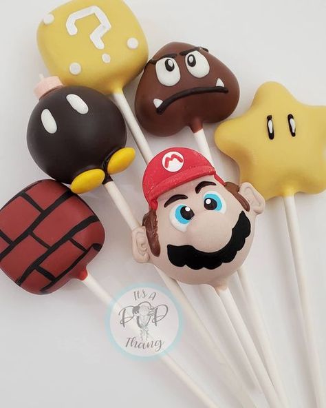 Yoshi Cake Pops, Mario Brothers Cake Pops, Super Mario Cakepops, Mario Bros Cake Pops, Mario Cakepops, Super Mario Cake Pops, Cocoa Desserts, Mario Cake Pops, Coco Bar