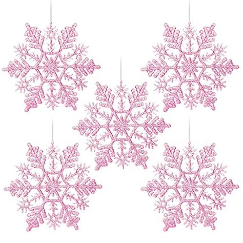 Christmas Tree Decorations Pink, Bella Lambert, Garland Centerpiece, Pink Snowflake, Ornaments Christmas Tree, Christmas Tree Wreath, Snowflake Decorations, Snowflake Ornaments, Ornaments Christmas