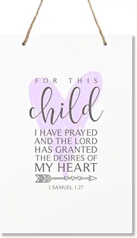 Purple Elephant Nursery, Nursery Ideas Girl, Faith Sayings, Dedication Ideas, Girls Wall Stickers, Elephant Nursery Decor, 1 Samuel 1 27, Owl Wall Decor, Childrens Wall Decor