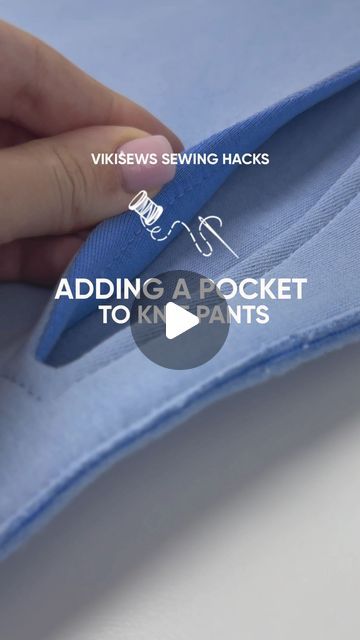 How To Sew Pockets Into Pants, Sew Hacks, Sewing Knits, Sewing Pockets, Couture Techniques, Long Stitch, Sewing Shorts, Sewing Pants, Sewing Class