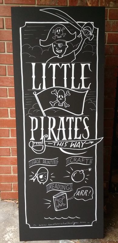 pirate party chalk sign Pirate Chalkboard Art, Chalk Signs, Pirate Signs, Mermaid Pirate Party, Pirates Party, Pirate Themed Birthday, Birthday Painting, Chalk Sign, Pirate Theme Party