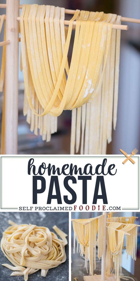 Homemade Pasta is not only fun and easy recipe to make in your own kitchen, but nothing compares to the taste and texture of fresh homemade pasta. #homemadepasta #withoutmachine #dough #kitchenaid #easy #recipe #storing #noodles #semolina #withkitchenaid #best #byhand Homemade Noodles Kitchenaid, Homemade Pasta By Hand, Fettichini Noodle Recipes, Best Homemade Pasta, Homemade Pasta Noodles, Make Homemade Pasta, Noodle Recipes Homemade, Kitchen Aide, Fresh Pasta Recipes