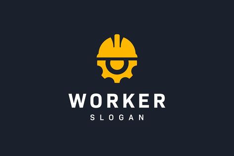 Construction Logo Ideas, Company Symbol, Construction Logos, Construction Hat, Construction Company Logo, Construction Logo Design, Compass Logo, Gym Ideas, Occupational Health