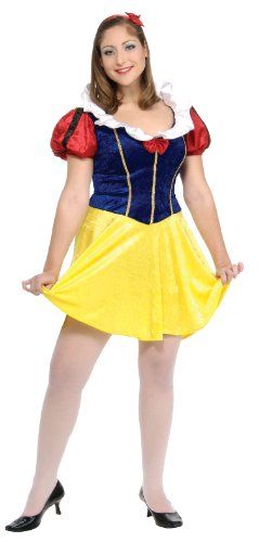 Secret Wishes Full Figure Fairy Tale Maiden Costume, Red, Plus Best Halloween Costumes & Dresses USA Snow White Fancy Dress, Fantasia Plus Size, Snow White Fairytale, Snow White Halloween Costume, Princess Dress Fairytale, Fairy Tale Costumes, Snow White Dresses, Costume Disney, Snow White Costume