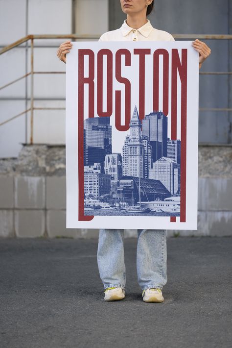 Boston Retro Urban Deco Poster Boston Art Print, Boston Aesthetic, Boston Wall Art, Boston Poster, Boston Art, Boston Skyline, Deco Poster, City Drawing, Aesthetic Decor