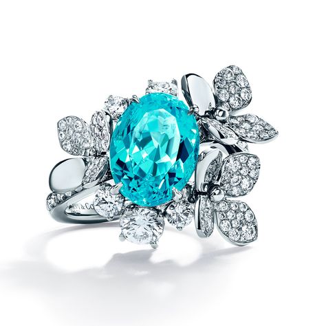 Tiffany & Co.  2018 Bonnet Crochet, Paraiba Tourmaline, Best Engagement Rings, Tiffany Jewelry, Tourmaline Jewelry, Antique Engagement, Antique Engagement Rings, Jewelry Photography, Van Cleef Arpels