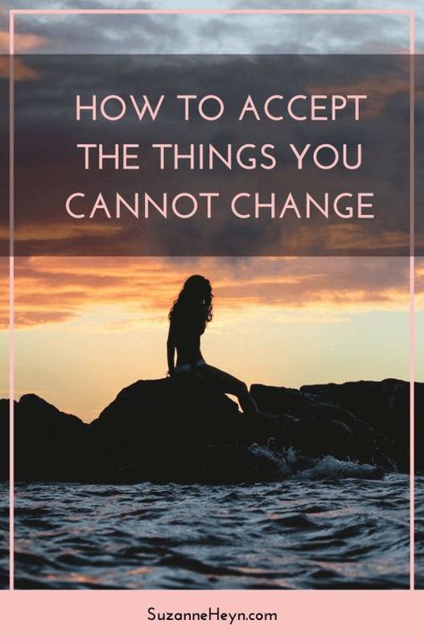 Click through for an inspiring article about how to accept the things you cannot change. Accepting What You Cant Change, Accept And Let Go, How To Believe, Find Balance, Lose 40 Pounds, Self Acceptance, Mindfulness Meditation, Spiritual Practices, Emotional Healing