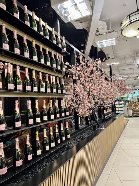 Everyone needs a champagne wall, well at least I certainly do. This beautiful display caught my eye as I took a wander through Bobby & Co in Bournemouth. It is definetly a shop I will be revisiting at Christmas for presents. #champagne #champagnewall #moet #cherryblossom #bobbyandco Champagne Wall, Bournemouth, Days Out, Wine Rack, Champagne, New Homes, Wall, Christmas, Furniture