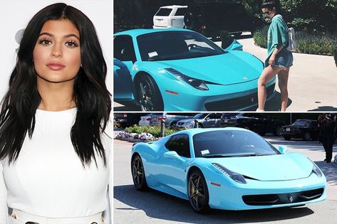 Kylie Jenner – Ferrari 458 Spider, Estimated $250K Kylie Jenner Ferrari, Ferrari 458 Interior, Ferrari 458 Red, Corvette Zo6, Ferrari 458 Spider, 458 Spider, Kanye West And Kim, Celebrity Cars, Chevrolet Corvette Z06