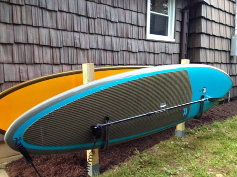 StoreYourBoard Blog: Paddleboard Storage Racks | SUP Racks | Customer P... Sup Storage Ideas, Sup Board Storage, Sup Rack, Paddleboard Storage, Sup Storage, Paddle Board Storage, Surfboard Wall Rack, Paddleboard Rack, Kayak Storage Rack