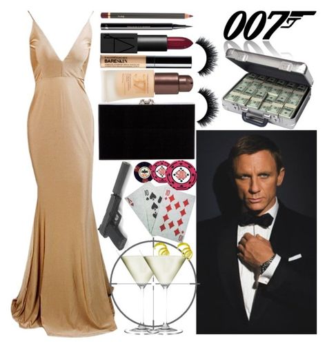 "Casino Royale" by fixedserenity ❤ liked on Polyvore featuring Vesper Dresses, Charlotte Olympia, Bare Escentuals, NARS Cosmetics, H&M and Jane Iredale James Bond Theme Dress, 007 Theme Party Outfit Women, James Bond Fancy Dress, James Bond Theme Party Outfit, James Bond Costume, James Bond Ladies, James Bond Dresses, Vesper Dresses, Mafia Theme Party