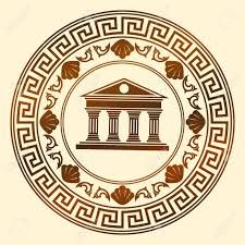 Vector Greece Ornament. Temple Of The Olympian Gods With Columns And Graphic Elements. Royalty Free SVG, Cliparts, Vectors, And Stock Illustration. Image 50476721. Bats Tattoo Design, Olympian Gods, Empire Logo, Greek Symbol, Greek Columns, Greek Pattern, Ancient Greek Art, Egyptian Symbols, Graphic Tshirt Design