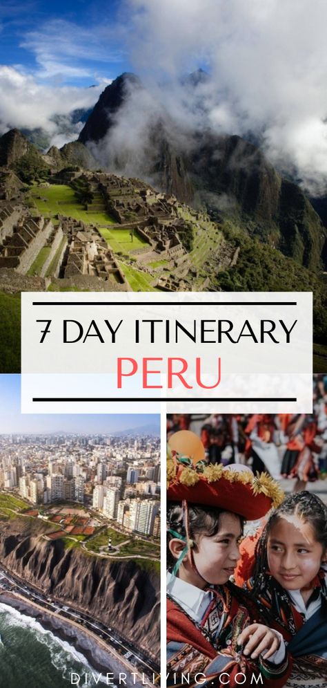 Peru 7 Day Itinerary, Peru Travel Itinerary, Peru Itinerary One Week, Peru Itinerary, Peru Vacation, Trip To Peru, Antarctica Travel, Travel Peru, Peru Travel Guide