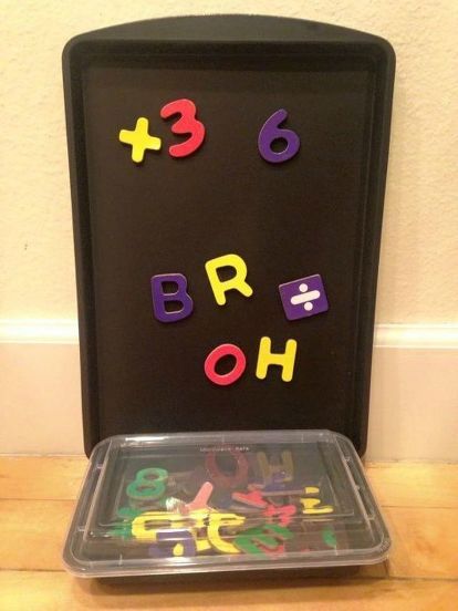 Don't Throw Out That Old Cookie Sheet Before You See These Ideas | Hometalk Chalkboard For Kids, Cookie Sheet Crafts, Montessori Daycare, Toddler Crochet Patterns, Easy Gifts To Make, Diy Patio Table, Kids Chalkboard, Makeup Winter, Rainbow Kitchen