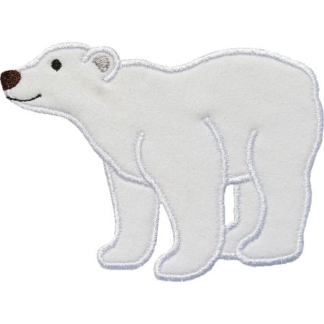 Polar Bear Applique, Surface Pattern Design Sketchbooks, Moose Silhouette, Christmas Applique Designs, Bear Applique, Polar Bear Ornaments, Felt Ornaments Patterns, Patchwork Inspiration, Needle Felted Christmas