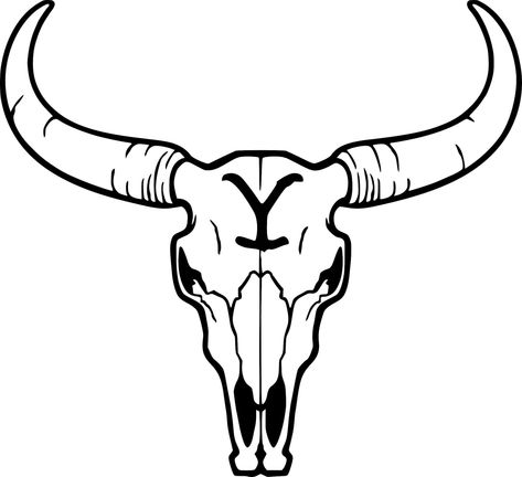 Western Wallpaper, Head Drawing, Bull Head, Bull Skull, Ink Artwork, Skull Drawing, Tattoo Idea, Vinyl Stickers, Drawing Ideas