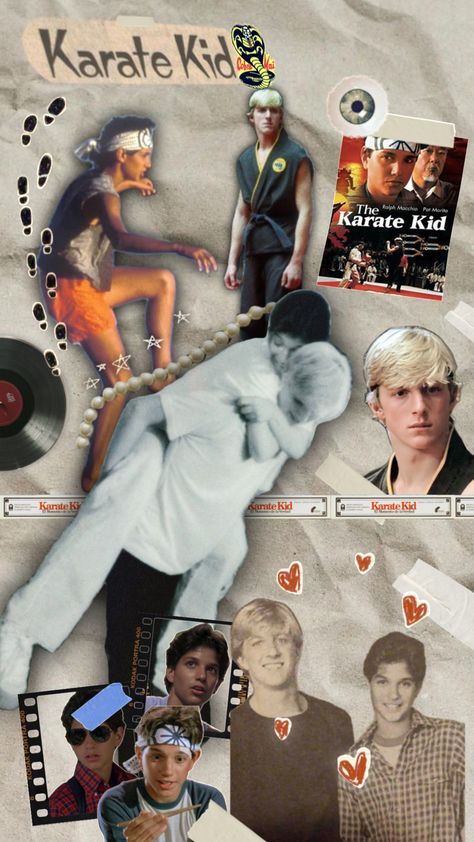 Ralph Macchio Lockscreen, Young Ralph Macchio Wallpaper, Billy Zabka And Ralph Macchio, Ralph Macchio Wallpaper Collage, I Heart Ralph Macchio, Crane Kick, Billy Zabka, 80s Poster, Daniel Larusso