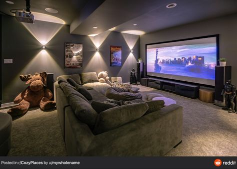 Sala Cinema, Home Theater Room Design, Theater Room Design, Home Cinema Room, Theater Design, At Home Movie Theater, Home Theater Rooms, Home Theater Design, Theatre Room