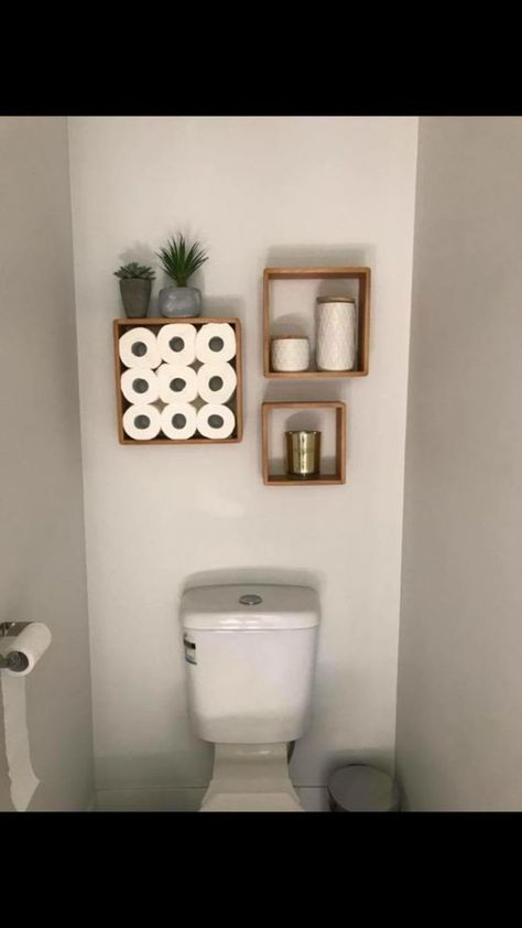 Toilet Room Decor, Toilet Room, Small Toilet, Small Bathroom Ideas On A Budget, Small Bathroom Ideas Modern, Tiny Bathrooms, Bathroom Design Decor, Bathroom Inspiration Decor, Small Bathroom Ideas