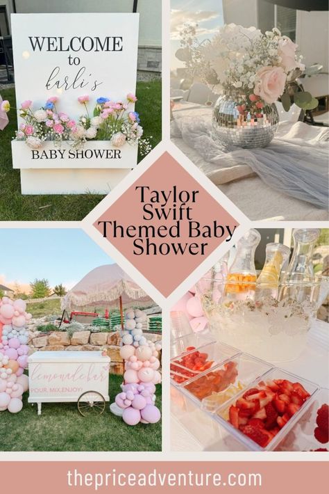 sharing lots of cute details from our lover themed baby shower. This Taylor Swift party was so cute and had so many nods to Taylor Swift. Lover themed party, Taylor Swift party, Taylor Swift birthday, baby shower ideas, baby shower on a budget. Lover Baby Shower Theme, Swiftie Baby Shower Theme, Eras Tour Baby Shower Theme, Eras Baby Shower Theme, Taylor Swift Enchanted Baby Shower Theme, Taylor Swift Gender Reveal, Taylor Swift Baby Shower Ideas, Enchanted Baby Shower Theme Taylor Swift, Enchanted Taylor Swift Baby Shower Theme