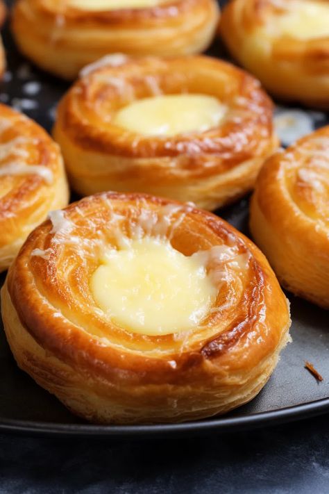 Cheese Danishes - That Oven Feelin Danish Pastry Aesthetic, Cheese Danish Aesthetic, Cheese Danishes, Danish Aesthetic, Cheese Danish Recipe, Cream Cheese Crescent Rolls, Lemon Cheese, Puff Pastry Desserts, Savory Cheese