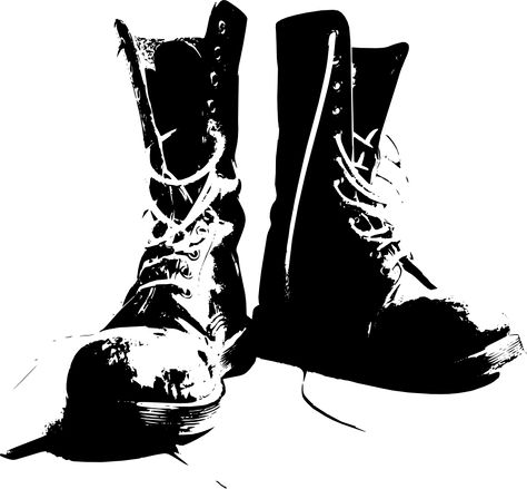 military boots clip art | Boots clip art - vector clip art online, royalty free & public domain Arte Zombie, Patch Ideas, Arte Punk, Punk Boots, Punk Art, 판타지 아트, Football Boots, Boots Outfit, Free Pictures