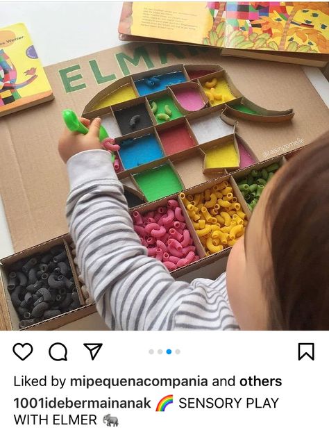 Elmer Sensory Activities, Elmer Preschool Activities, Elmer The Elephant Activities Eyfs, Elmer Activities Eyfs, Elephant Activities For Toddlers, Elmer Eyfs, Elmer Activities, Elmer The Elephant Activities, Zoo Activities Preschool