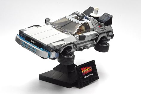 DeLorean Time Machine | 434 pieces LEGO MOC Instructions ava… | Flickr Custom Delorean, Delorean Alpha 5, Delorean Car, Lego Delorean Moc, Delorean Time Machine, Lego Cars, Time Machine, Lego Moc, Lego