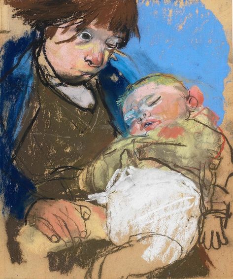 The other work we acquired yesterday is this, just a sublime pastel by the late Joan Eardley. Little Brother shows all that makes Joan’s… | Instagram Joan Eardley, Contemporary Expressionism, Glasgow School Of Art, Scottish Art, Scottish Artists, Art Society, Collage Artists, Little Brother, Kids Portraits