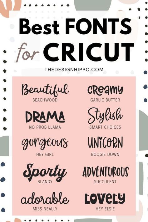 Fonts Best Cricut Fonts For Names, Best Font For Names On Tumblers, Nametags Ideas, Cricut Fonts Free, Best Fonts For Cricut, Cute Cricut Projects, Best Cricut Fonts, Free Cricut Fonts, Free Fonts For Cricut