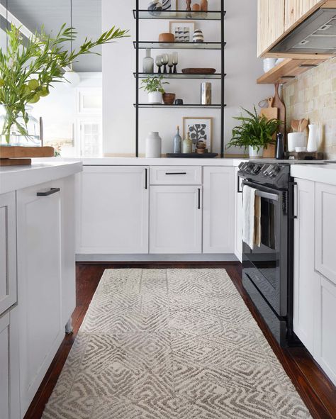 Keep it subtle 🤫 Natural hues, organic diamonds, and a touchable texture make for an earthy rug that's subtle, yet sophisticated. Shop Cut Corners now with 25% off. https://bit.ly/3qfUjkC Entryway Tile, Carpet Trends, Tile Rug, Kitchen Runner Rug, Grey Tiles, Kitchen Runner, Grey Carpet, Patterned Carpet, Perfect Rug