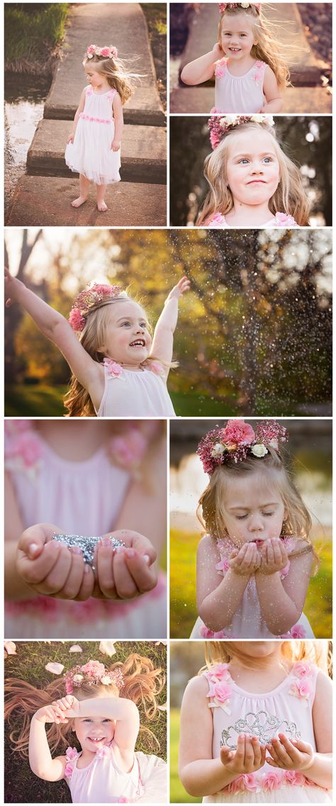 Fourth Birthday Pictures, 4th Birthday Pictures, Toddler Photoshoot, Happy Birthday Decor, Children Photography Poses, Flowers In Her Hair, Birthday Shoot, Fourth Birthday, Princess Inspired