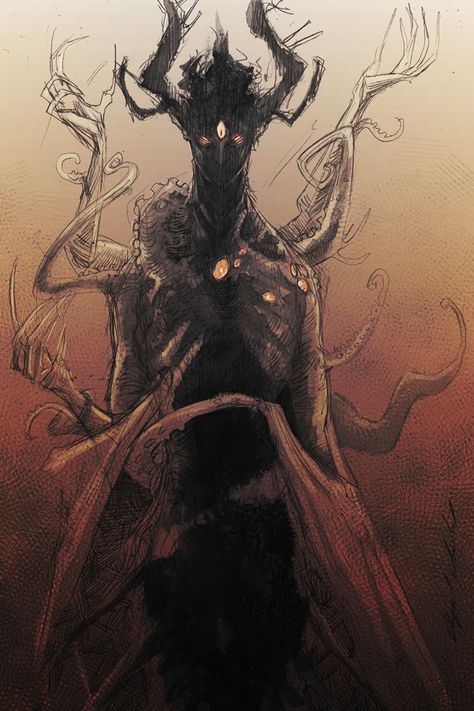 Bored Games, Dark Creatures, The Ancient Magus Bride, Bad Time, 다크 판타지, Monster Concept Art, Demon Art, Monster Design, Creepy Art