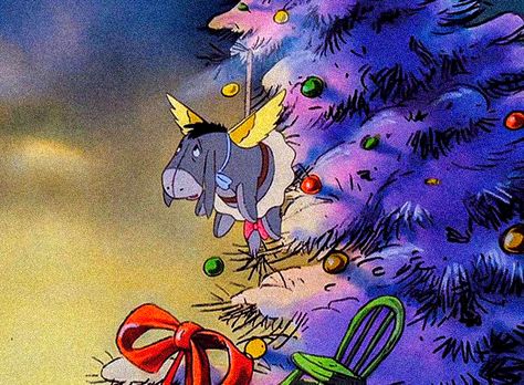 #winniethepooh #christmas #winniethepoohquotes Disney Christmas Wallpaper Desktop, Winter Cartoon Aesthetic, Pooh Christmas Wallpaper, Christmas Aesthetic Disney, Old Disney Christmas, Christmas Wallpaper Laptop Hd, Christmas Cartoon Aesthetic, Winnie The Pooh Winter, Eeyore Christmas